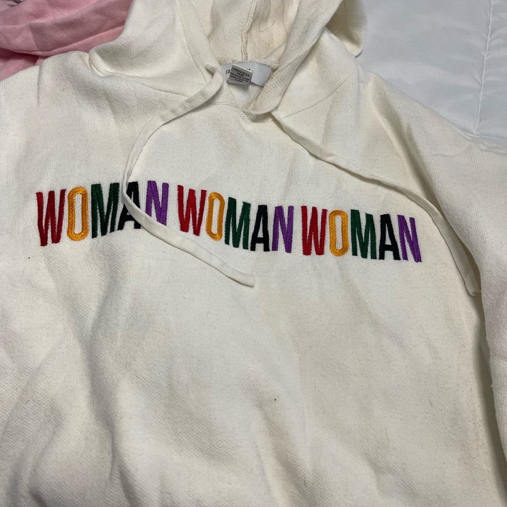 Pink and White Graphic Hoodies - Picture 2 of 6